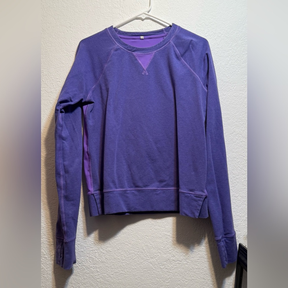 Lululemon Purple Pull Over Crew Neck